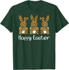 Cute Rabbit Lover Bunny Graphic T-Shirt (Red) in Dark Green