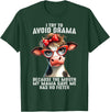 Funny Cow I Try To Avoid Drama Tee Shirt Cow I Try To Avoid Drama Because The Mouth My Mama Gave Me T-Shirt - Dark Green