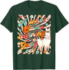 Llama Alpaca Whole Llama Learning Going On Llama Alpaca Teacher Teaching Whole Llama Learning Going On T-Shirt - Dark Green