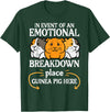 Guinea Pig Shirts For Men Women Kids Gift Emotional Breakdown Place Guinea Pig Cavy Pet Women Men Kids T-Shirt - Dark Green
