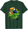 Toucan Bird Ornithologist Gift Idea Tropical Birds Exotic Summer Animal Toucan T-Shirt - Dark Green