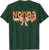 Pumpkin Fall Leopard Happy Thanksgiving Mat Nonna Pumpkin Fall Coquette Bow Thanksgiving Mom Women T-Shirt - Dark Green