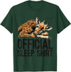 Sleeping Giraffe - Official Sleep Apparel Giraffe Sleeping Funny Official Sleep T-Shirt - Dark Green