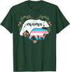 LGBT Trans Pride Shirts Mom Mama Bear for Moms LGBTQ Mama Bear Transgender Flag Gay Equal Rights Trans T-Shirt - Dark Green
