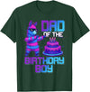 Llama Pinata Birthday Family Bday Party Decoration Daddy of Birthday Boy Llama Pinata Party Family Matching T-Shirt - Dark Green