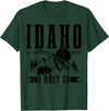 Idaho Is Calling And I Must Go! Idaho Is Calling & I Must Go Bear Mountains Vintage Gift T-Shirt - Dark Green
