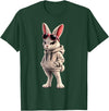 Cool Rabbit Wearing and Sunglasses Funny Rabbit Hoodie in Dark Green