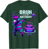 Llama Pinata Birthday Family Decorations Bruh Its My Birthday Llama Pinata Boy Girl Family Party Bday T-Shirt - Dark Green
