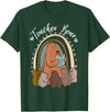 Thank You Teacher Appreciation Gifts Teacher Bear Reading Appreciation Teacher Graphic T-Shirt - Dark Green