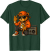 Creative & Funny Teddy Bear Gifts Hip Hop Teddy Bear T-Shirt - Dark Green