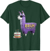 Llama Pinata Birthday Clothing Family Party Bruh Its My Birthday Llama Pinata Boy Girl Family Party Bday T-Shirt - Dark Green