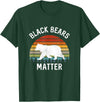 Save The Black Bear Camping Gear Black Bears Matter Animal lover Of Nature Outdoors Camping T-Shirt - Dark Green