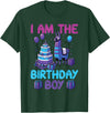 Birthday Party Shirts For Men Women Kids I Am The Birthday Boy Llama Pinata Bday Party Boys Kids T-Shirt - Dark Green