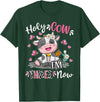 Holy Cow I'm Three 3 3rd Birthday Boy Girl Kids Holy Cow I'm Three 3 Years Old 3rd Birthday Boy Girl T-Shirt - Dark Green