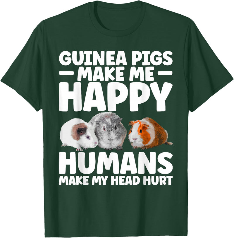 Guinea Pig Gift Guinea Pig Accessories & Stuff Funny Guinea Pig Clothes Men Women Rodent Guinea Pig Lover T-Shirt - Dark Green
