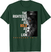 Funny The Righteous Are As Bold As A Lion Bible Verse T-Shirt - Dark Green