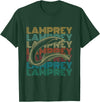 Lamprey and Sea Lamprey Design Sea Lamprey Fish Design for a Lamprey expert T-Shirt - Dark Green