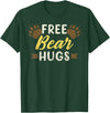 Bear Gay Pride by Content Design Studio Bear Community, Free Bear Hugs, Bear Flag, Gay Bear Pride T-Shirt - Dark Green