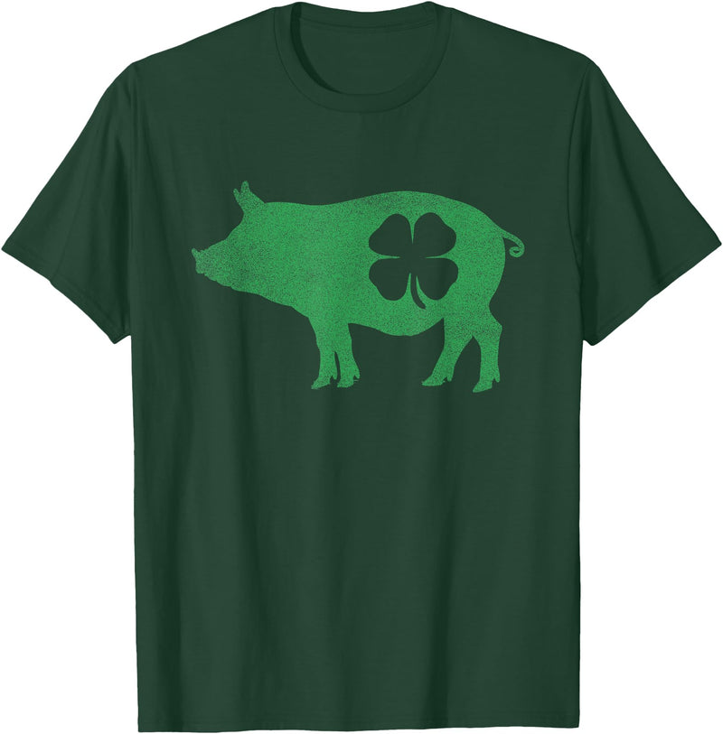 Pig - Shamrock St Patricks Day - Shirts Pig - Shamrock St Patricks Day Saint Paddys Irish Funny T-Shirt - Dark Green