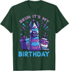 Birthday Party Shirts For Men Women Kids Bruh Its My Birthday Llama Pinata Bday Party Men Women Kids T-Shirt - Dark Green