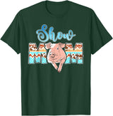 Pig Show Mom Mother's Day Pig Show Mom Pig Show Mother Pig Show Mama T-Shirt - Dark Green