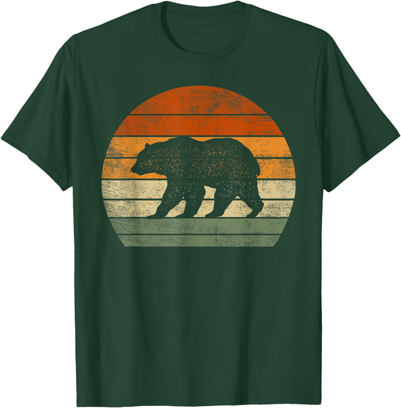 Cute Bear Clothes For Girls Boys Kids Bear Gifts For Women Men Polar Bear Wildlife Print Graphic T-Shirt - Dark Green