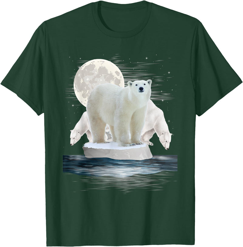Funny Polar Bear Shirts Polar Bears - Wildlife Zoo Animal Lover Zookeeper Nature T-Shirt Small - Dark Green