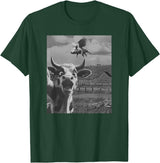 When Pigs Fly Pig Lover Designs Apparel Gifts Cow Selfie With Flying Pigs Fly Funny Gift for Men Women Kid T-Shirt - Dark Green