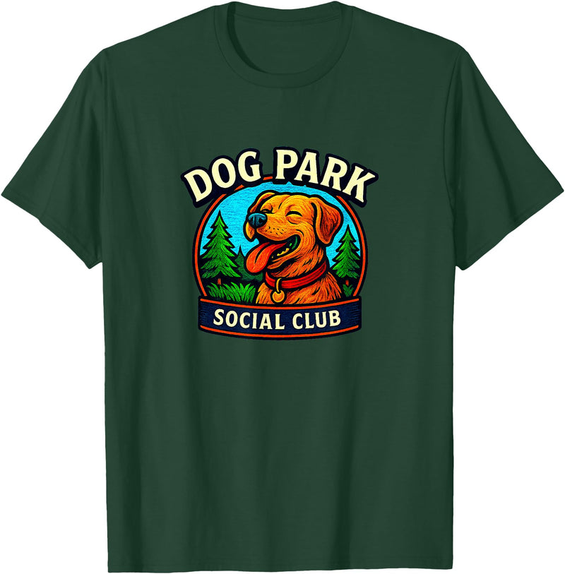 Dog Park Social Club T-Shirt - Dark Green