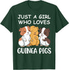 Guinea Pig Gifts & Prints Guinea Pig Shirt Girls Guinea Pig Gifts Women Guinea Pig T-Shirt - Dark Green
