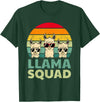 Funny Llama Gift Llama Lover Accessories & Stuff Funny Llama Design for Men Women Llama Alpaca Farm Animal T-Shirt - Dark Green