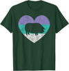 Animal Pet Shirts And Hoodies Retro Vintage Gifts Pot Belly Pig Gift Shirt For Women & Girls Retro Cute T-Shirt - Dark Green