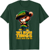 Jamaican Gifts for proud Jamaican Men, Women, Kids WI RUN TINGS Teddy Bear Jamaica Flag Shirt Jamaican Clothing T-Shirt - Dark Green