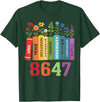 Retro Vintage 8647 Tee Retro Vintage 86 47 Floral 8647 T-Shirt - Dark Green