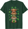 St Patricks Day Highland Cow Lucky Irish Shamrock Funny St Patrick's Day Highland Cow Lucky Shamrock Irish T-Shirt - Dark