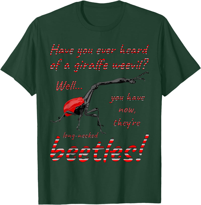 ETCreations Giraffe Weevil T-Shirt - Dark Green