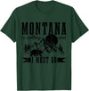 Montana Is Calling And I Must Go! Montana Is Calling & I Must Go Bear Mountains Vintage Gift T-Shirt - Dark Green