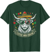 Cinco De Mayo Fiesta Moo Tees Vintage Highland Cow Cinco De Mayo Funny Retro Fiesta Design T-Shirt - Dark Green