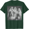Spooky Aussie Moments Australian Shepherd Selfie Funny Ghost Halloween T-Shirt - Dark Green