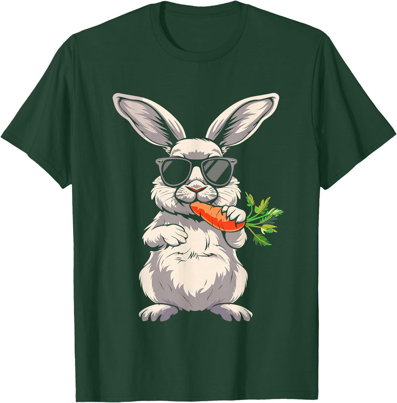 Bunny for Boys Men T-Shirt in Dark Green