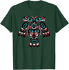 Tribal America Alaska Native American Indian Tlingit Eagle Bear Clan Spirit T-Shirt - Dark Green