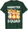 Cute Hamster Design for Men Women Kids Dwarf Hamster Lovers T-Shirt - Dark Green