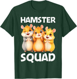 Cute Hamster Design for Men Women Kids Dwarf Hamster Lovers T-Shirt - Dark Green
