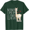 Llama Family Tees NYC Mama Llama Gift Funny Matching Family Tribe Mom Mommy Mum T-Shirt - Dark Green