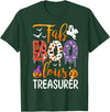Fab Boo Lous Halloween Costume Fab Boo Lous Treasurer Boo Ghost Pumpkin Halloween T-Shirt - Dark Green