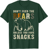 Bear Community Bear Brotherhood Gay Men Gifts Gay Bear Pride Don't Feed Bears Funny Bear Flag T-Shirt - Dark Green
