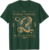 Snakes & Tarot Aesthetic Thick Thighs Witch Vibes Snakes & Tarot Tattoo Aesthetic Thick Thighs Witch Vibes T-Shirt - Dark