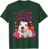 Loves Guinea Pigs Cute By TEERA Funny Just a Girl Who Loves Guinea Pigs Cute Pet Gifts T-Shirt - Dark Green