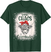 Funny Appreciation Chaos Coordinator for Women Men Funny Heifer Bleached Chaos Coordinator Teachers Boss Women T-Shirt -