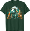 The Skeleton Animals Halloween Art Cool Guinea Pig Skeleton Halloween Christmas Birthday T-Shirt - Dark Green